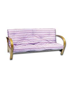 Kansas Futon and Lilac Deck Stripe Mattress