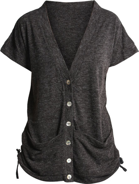 Unbranded Kara marl knit backless cardi