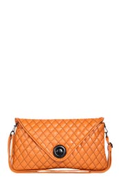 Unbranded Karla Quilted Large Button Envelope Clutch