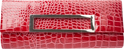 Unbranded Karmen croc skin effect clutch bag