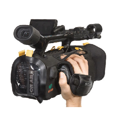 The Kata DVG-52 Camcorder Guard is fabricated from special semi-rigid closed cell foam and fabric la