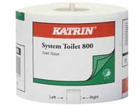 Unbranded Katrin System two ply white toilet tissue roll,