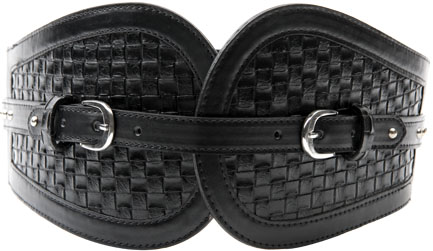 Unbranded Kelis Waffle Design Elasticated Waist Belt