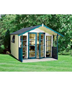 Tongue and groove floor and roof.Tongue and groove depth 12mm.Supplied with factory applied basecoat