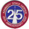 Unbranded Kennedy Space Center 25th Anniversary Cloth Badge