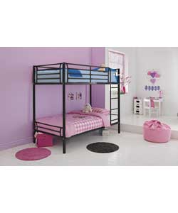 Unbranded Kenny White Shorty Bunk Bed with Bobby Mattress