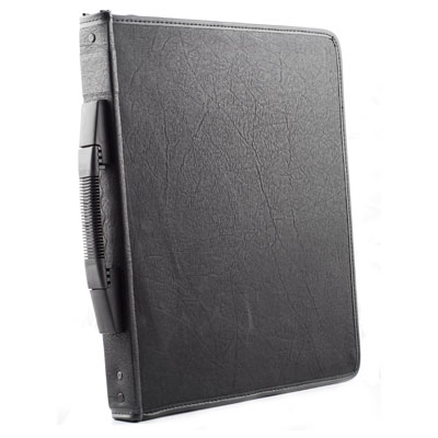 Unbranded Kenro A4 Envoy Zip Round Portfolio Black