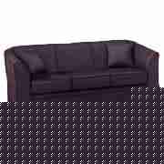 Unbranded Kensal Large Sofa, Aubergine