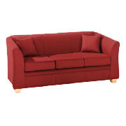 This large red sofa from the Kensal range comes in a contemporary style and features foam back and s