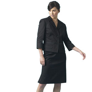 Kick Pleat Skirt- Black- 8