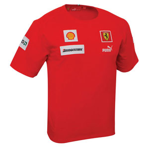 Unbranded kids Ferrari Puma team T-shirt- red