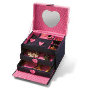 Unbranded Kids Heart Detail Jewellery Box