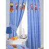 Unbranded Kids Lined Curtains - Robot 72s