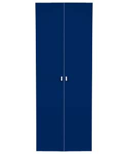 Unbranded Kids Modular Double Wardrobe Door - Blue Gloss