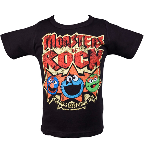 Unbranded Kids Monsters of Rock Sesame Street T-Shirt
