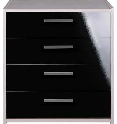 Unbranded Kids New Sywell 4 Drawer Chest - Black
