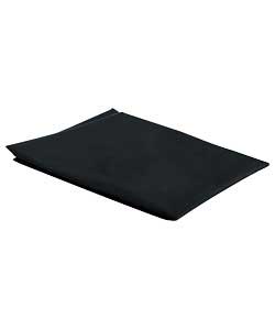 Kids Plain Dye Single Fitted Sheet Set - Black