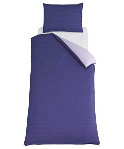 Unbranded Kids Reversible Purple and Lilac Duvet Cover Set