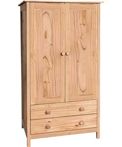 Unbranded Kids Scandinavia 2 Door 2 Drawer Wardrobe -