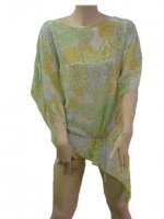 Ladies fashion top.  Features: Leightweight floral design. Detachable chain.  Material: Mixed