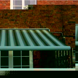 Unbranded Kingdom Teak Awning Green Stripe