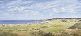 Unbranded Kingsbarns 6th Hole Golf Print by Bernard