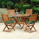 Unbranded Kingsbury FSC Octagonal Table and 4 Chairs Set