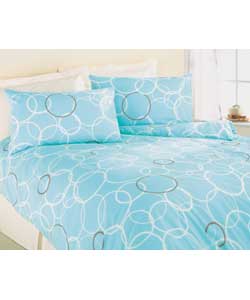 Kira Double Duvet Cover Set - Teal