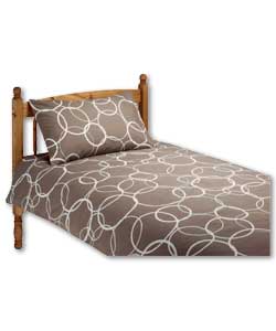 Kira Single Duvet Cover Set - Mocha