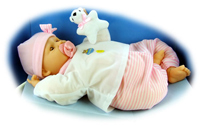 Kisses & Cuddles Laughing Baby Doll 50cm (Pink)