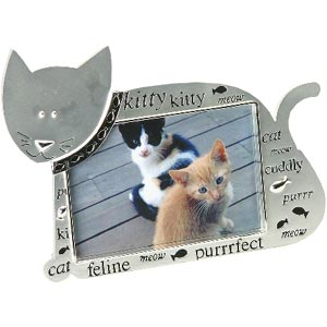 This Kitty Kitty Meow Cat Photo Frame is a cute frame which is perfect to put a photo of your precio