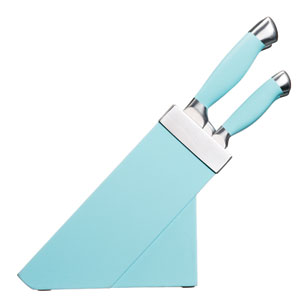 Knife Block Set- Aqua