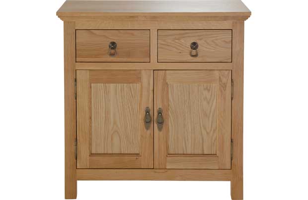 Unbranded Knightsbridge 2 Door 2 Drawer Mini Sideboard - Oak