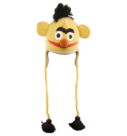 Unbranded Knitted Sesame Street Bert Laplander Hat