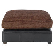 Unbranded Knole footstool, mocha