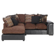 Unbranded Knole left hand facing corner sofa, mocha