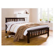 Unbranded Kola King Bed, Dark Stain