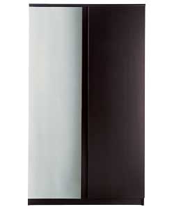 Kolari Chocolate 2-Door Mirrored Wardrobe
