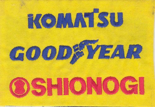 Komatsu- Goodyear Shionogi Patch (11cm x 8cm)