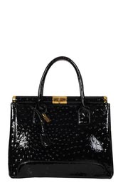 Unbranded Kora High Shine Ostrich Effect Bag