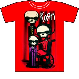 korn - skully t shirt