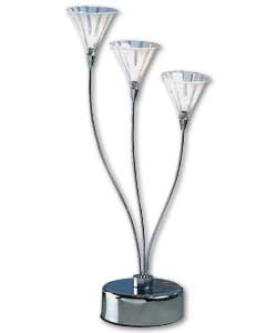 Kos Chrome 3 Light Table Lamp