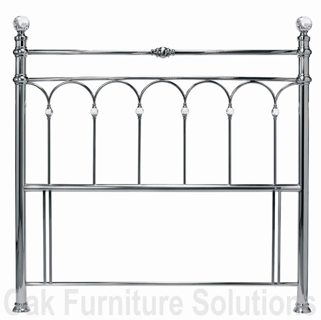 Unbranded Krystal Antique Nickel Headboard - 135cm -