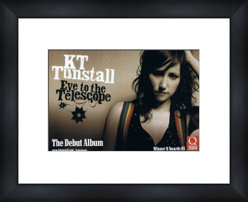 Unbranded KT TUNSTALL Eye To the Telescope - Custom Framed Original Ad