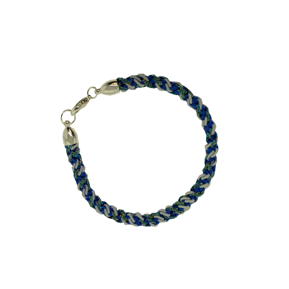 Unbranded Kumihimo Bracelet - Electric Blue