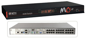 The MC5-IP KVM Switch is a 24 port KVM switch which allows multiple users to access and control up t