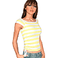 * Sexy  stretchy stripe bardot style top<br>* Adju