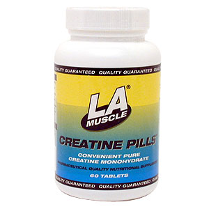LA Muscle Creatine Chewable Pills - Berry Flavoured - Size: 60 Tablets