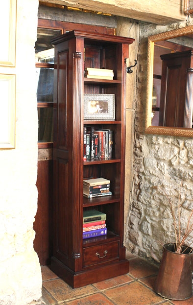 Unbranded La Roque Mahogany Narrow Alcove Bookcase