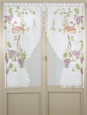 Unbranded Lace Curtains with Grapevine Motif
